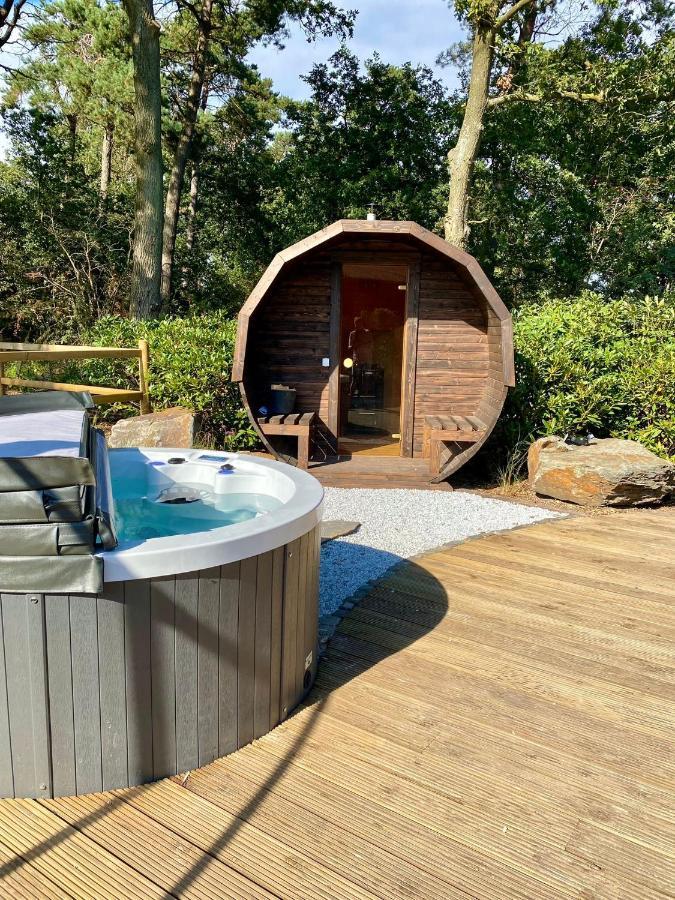 Luxe Finse Kota Met Jacuzzi En Saunabarrel De Zandhoef Villa Eersel Kültér fotó